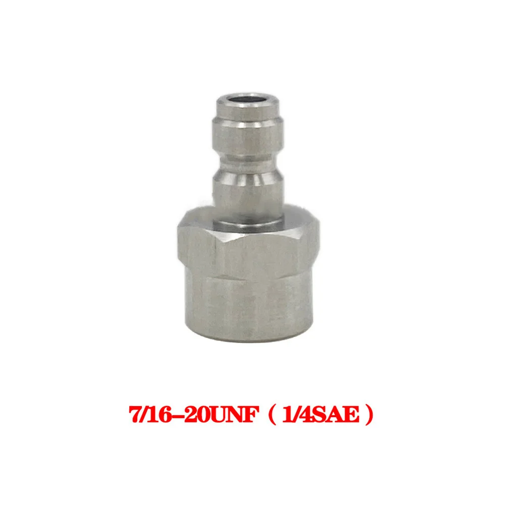 1 قطعة ل R134A زجاجة صمام Connecto الفولاذ المقاوم للصدأ 7/16-20UNF إلى 8 مللي متر محول سريع صمامات الزجاجات اكسسوارات