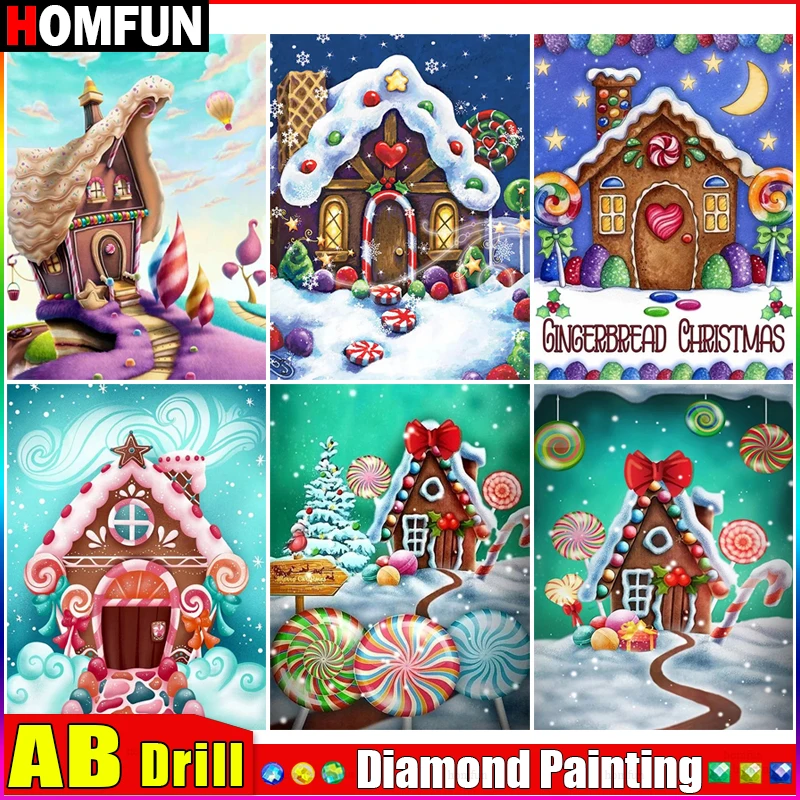 HOMFUN AB Full Drill Diamond Painting 