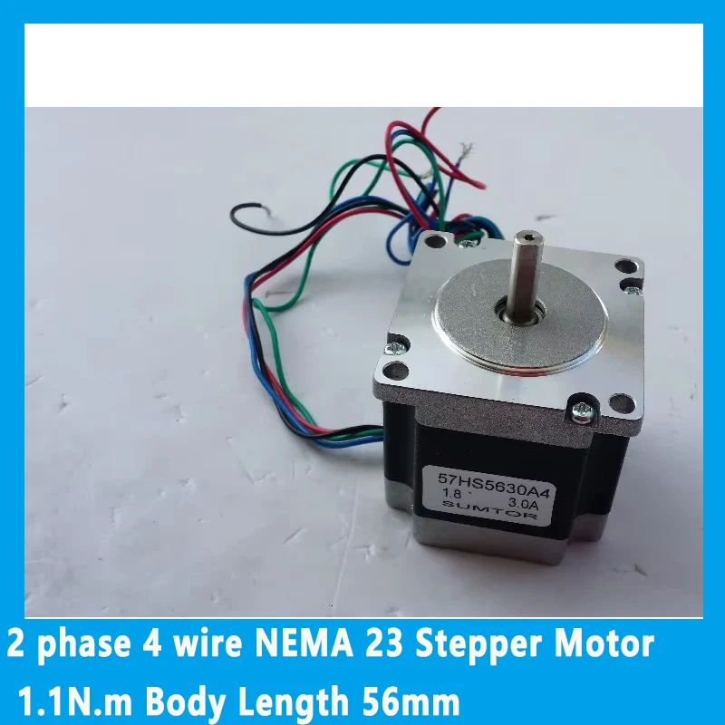 NEMA23 2 phase 4 wire  Stepper Motor 1.1N.m Body Length 56mm CE ROHS CNC Stepper Motor