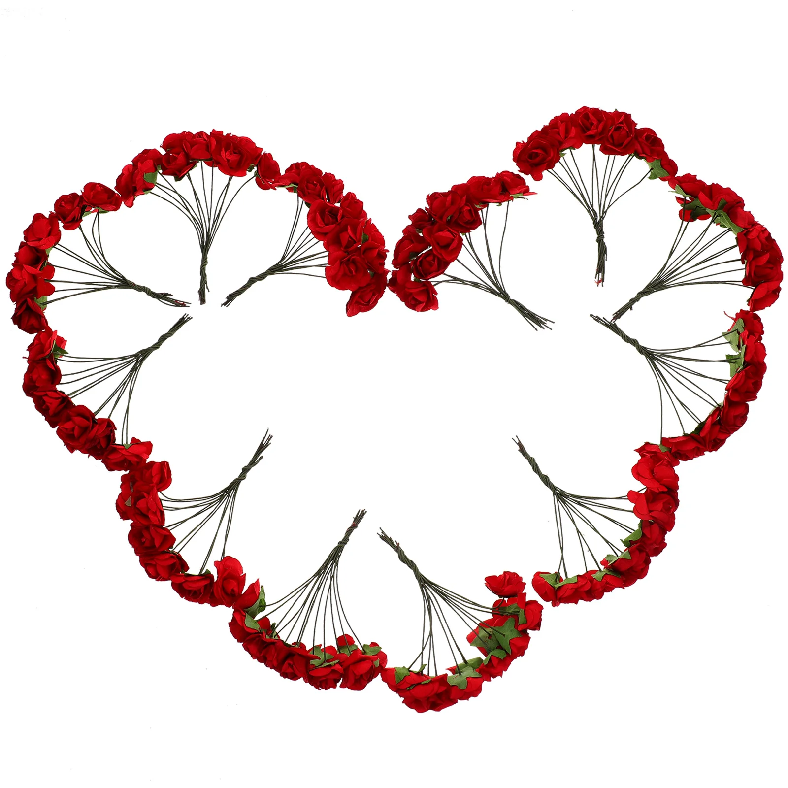 

144pcs Simulated Plum Blossom Paper Flowers Artificial Floral Decorations Wedding Party Centerpieces Home Office Decorative
