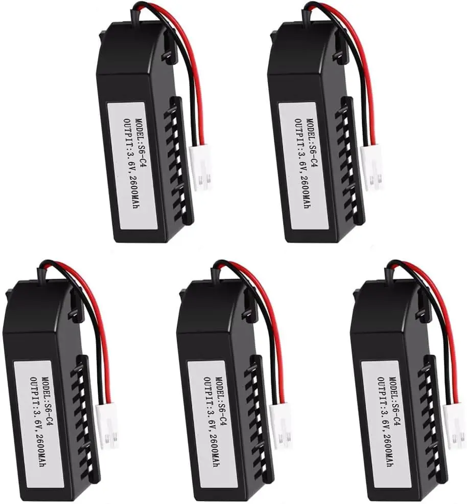 （5 Pack） S6-C4 3.6V 2600mAh Replacement Battery Non-Rechargeable Lithium Battery for SV510N PSV630N P660N