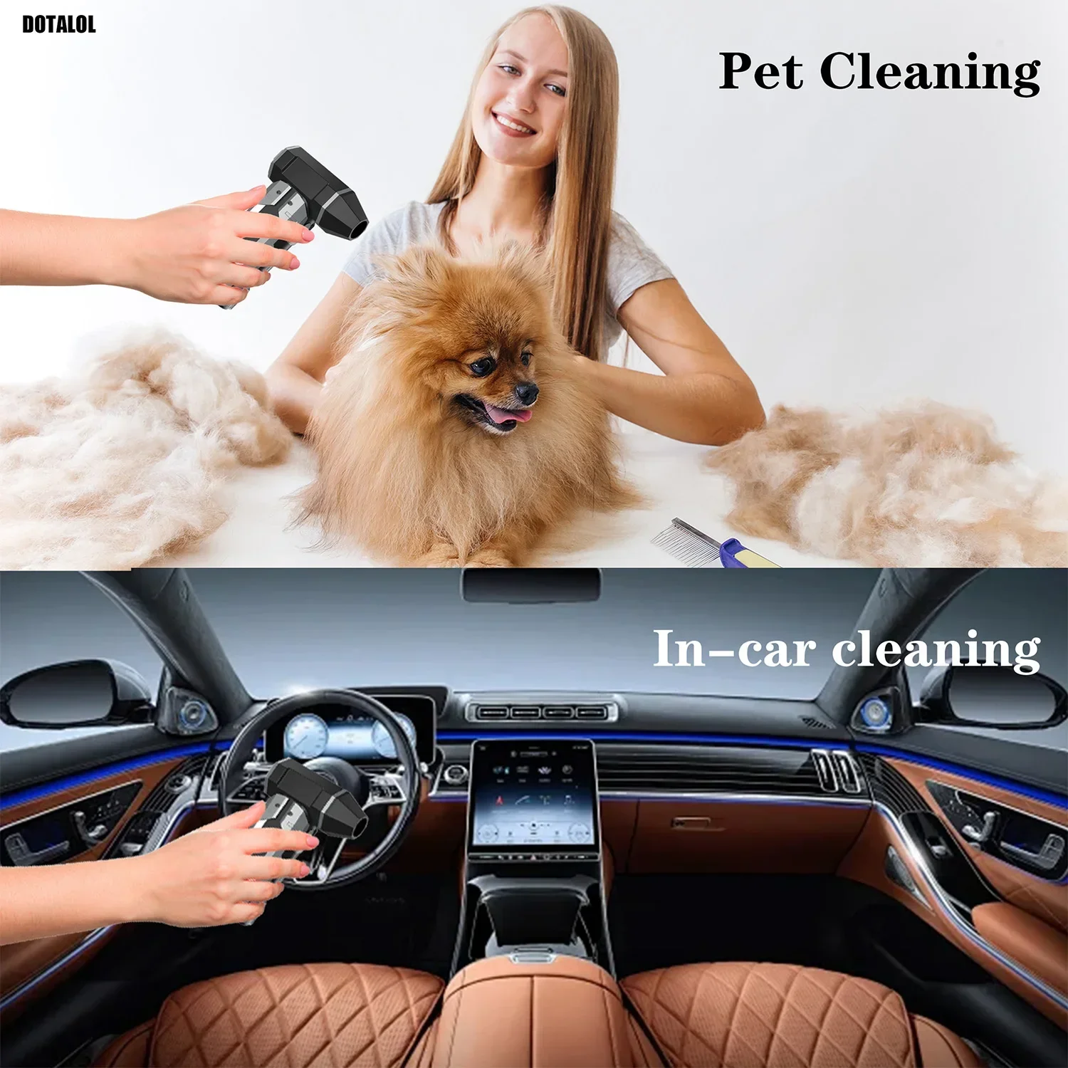 2026 Turbo JetFan Electric Air Duster Portable 130000RPM Alat Pembersih Tiup Portabel untuk Mobil, Menghilangkan Salju, Pengisian Daya Tipe-C yang Dapat Disesuaikan