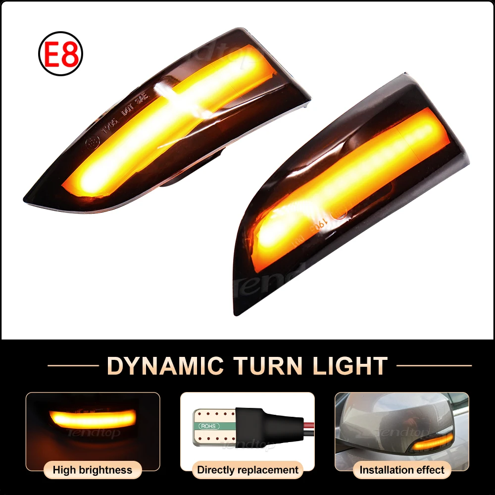 Dynamic Turn Signal Light For Renault Megane MK3 L Laguna III X91 Scenic Fluence Latitude Safrane Side Sequential Indicator Lamp