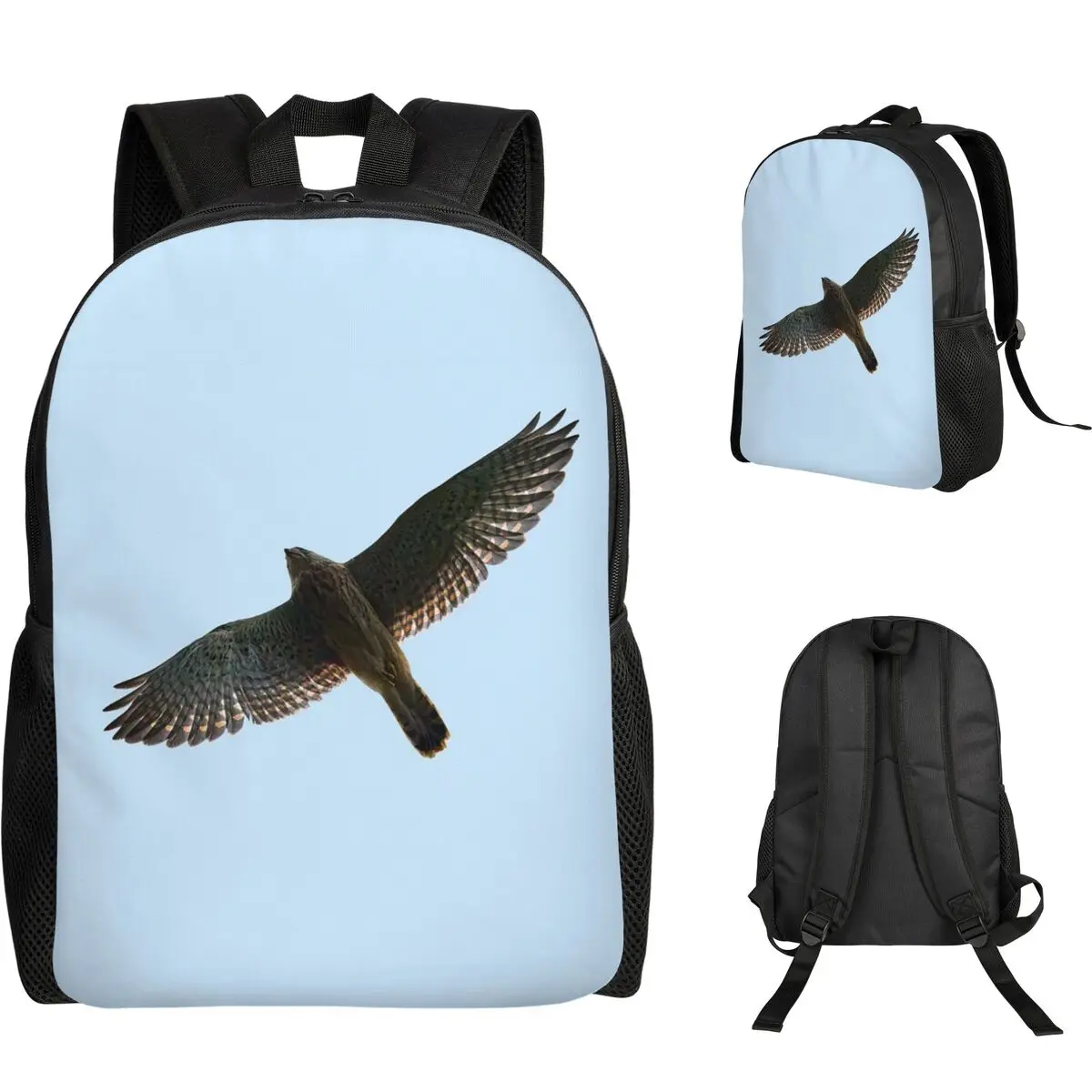 On The Fly. Common Kestrel Student Backpack School Bag Hiking Travel Daypack for Men Women Fashion Bookbag Shoulder Bags