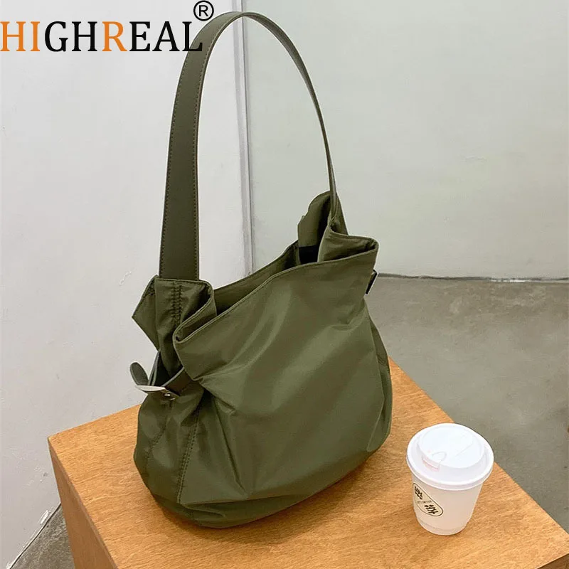 

New Women's Nylon Shoulder Bag Large Capacity Crossbody Bag High-quality Fashion Female Travel Shopper Bag Purse Handbags