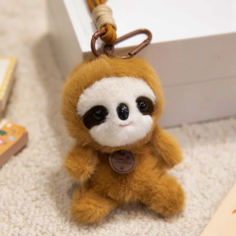 Offre spéciale arôme Animal en peluche pendentifs dessin animé renard Panda paresseux cochon dinosaure jouets mignon porte-clés pendentif sacs décor voiture intérieur