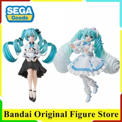 Original SEGA Luminasta Hatsune Miku Noddle Stopper Anime Figure Toys Action Figure PVC Model Collection Doll Gift