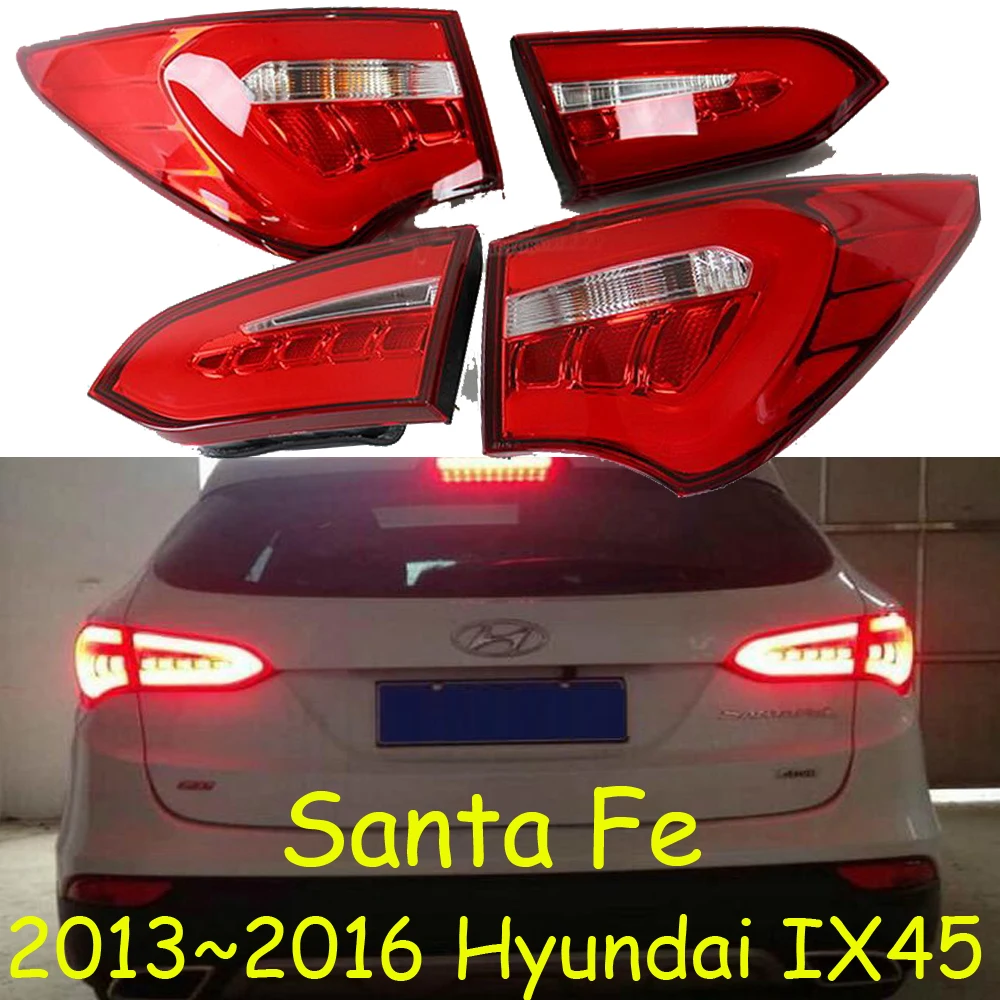 2pcs bumper Head Lamp for Hyundai IX45 Headlights 2013 2014 Santa Fe LED Headlight DRL Bi Xenon Lens Parking Fog Lamp