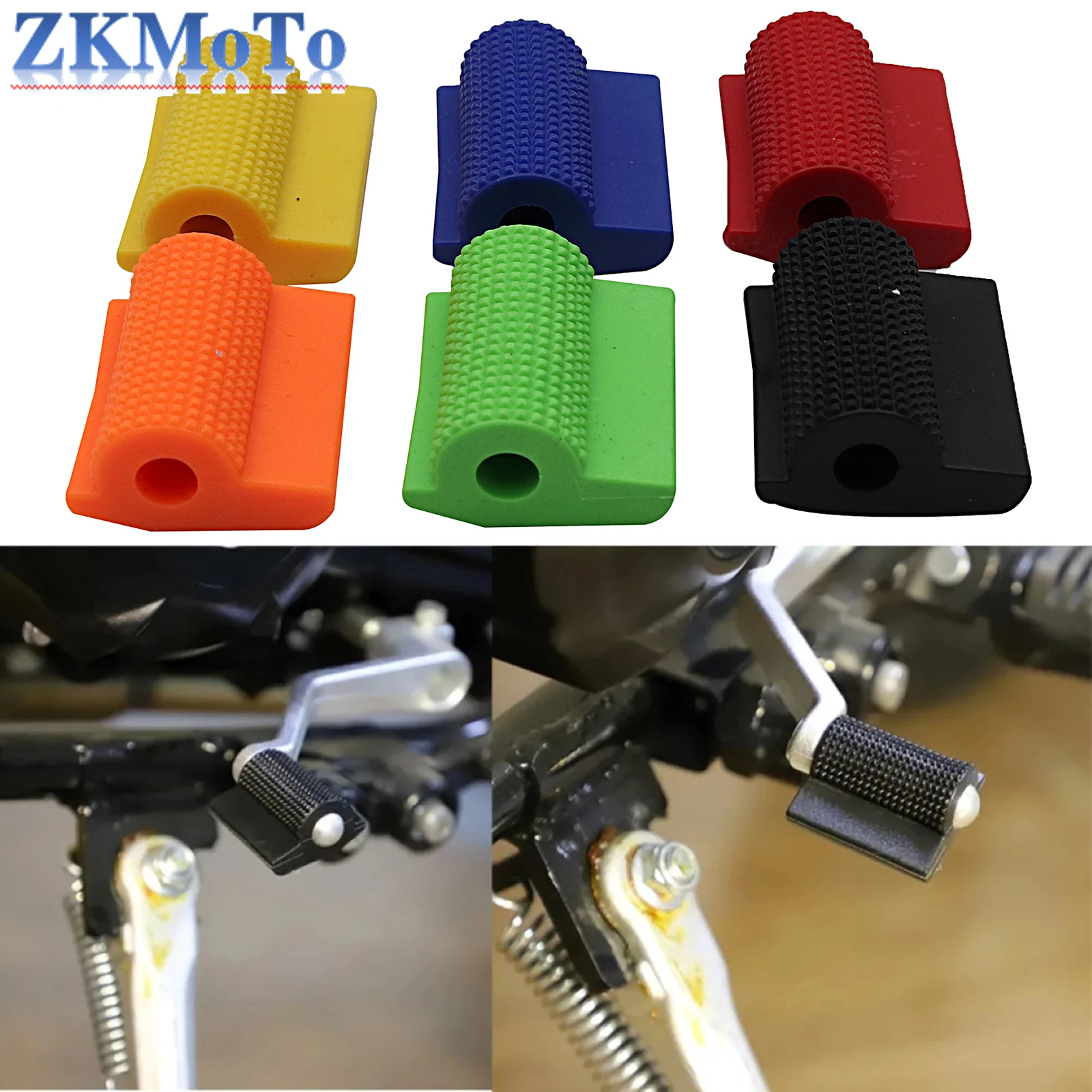 For Motorcycle Decoration Accessory Universal Motorcycle Shift Gear Lever Pedal Rubber Cover Shoe Protector Foot Peg Toe Gel