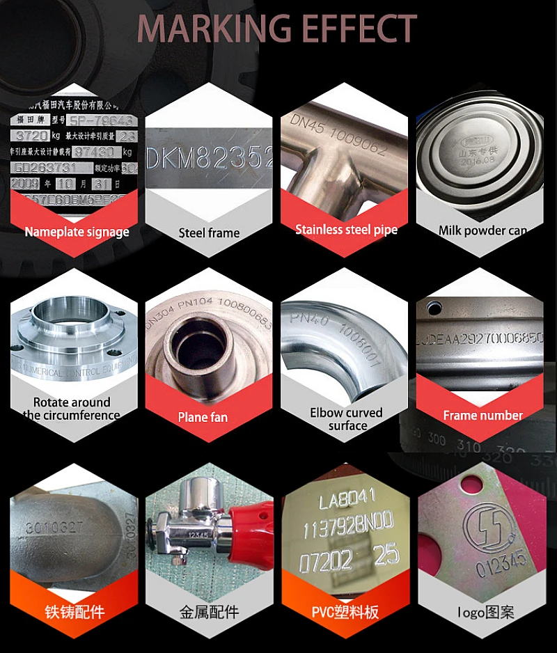 ماكينة تحديد لوحة الاسم المعدنية المحمولة باليد شاشة تعمل باللمس ماكينة حروف هوائية كهربائية 170x110 مللي متر