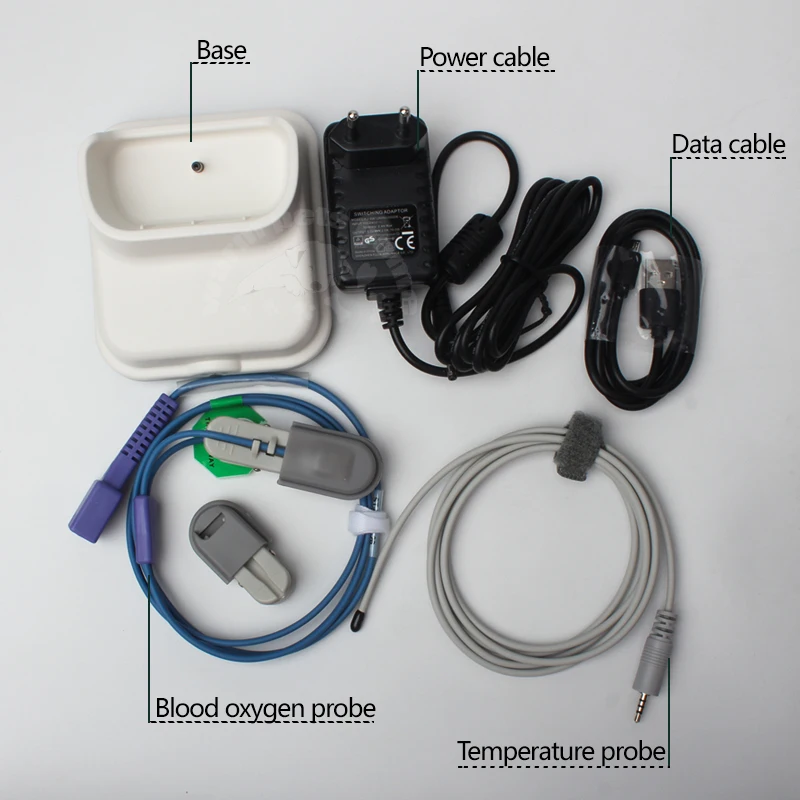 3.5 Inch TFT Handheld Veterinary Oximeter Monitor Dog Cat Monitor Machine with SPO2 TEMP Function Veterinary Equipment