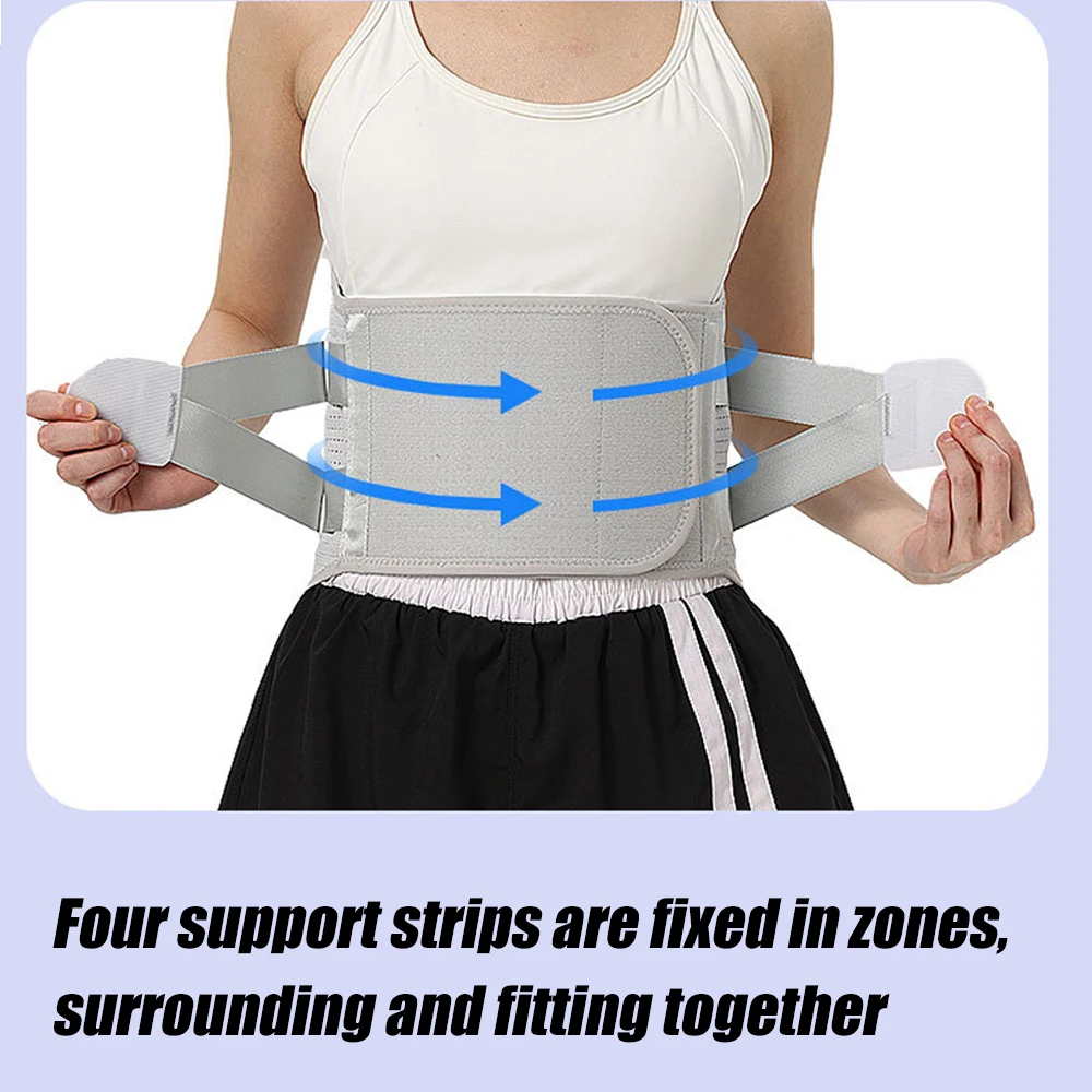 

1 шт. бандаж для спины для облегчения боли в пояснице, поясничный поддерживающий пояс, регулируемый поясничный бандаж для ишиаса, сколиоза
