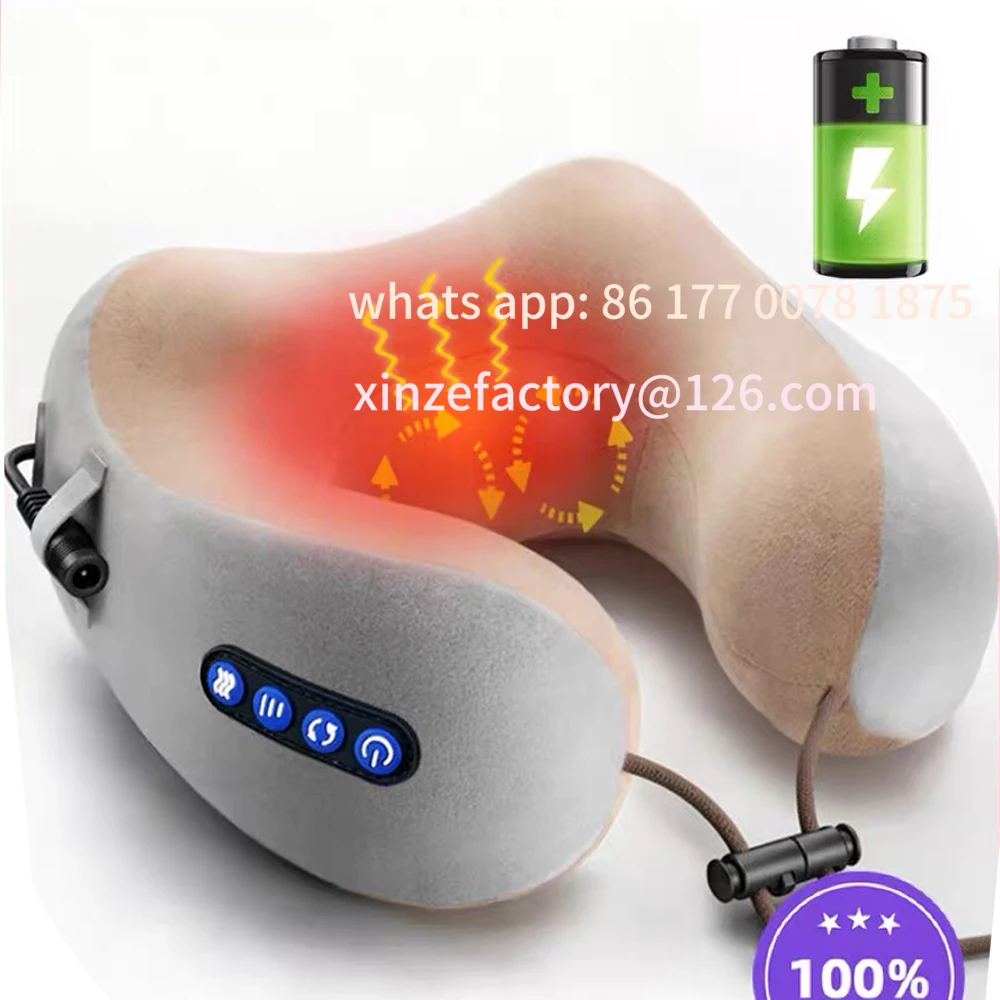 

Настраиваемый электрический массажер для шеи U-образная подушка портативный массажер для плеч и шеи дорожная расслабляющая массажная подушка для шеи