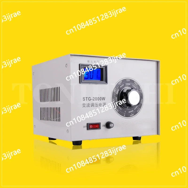 Single-phase Voltage Regulator STG-2KW AC Voltage Regulating Power Supply 0-300V Adjustable 2000W Contact Type 220V Single-phase