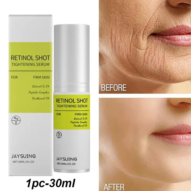 

Retinol Wrinkle Remover Cream Shot Tightening Firming Fine Line Enhancer Moisturizing Pore Shrinking Repair Serum Skin Care Set