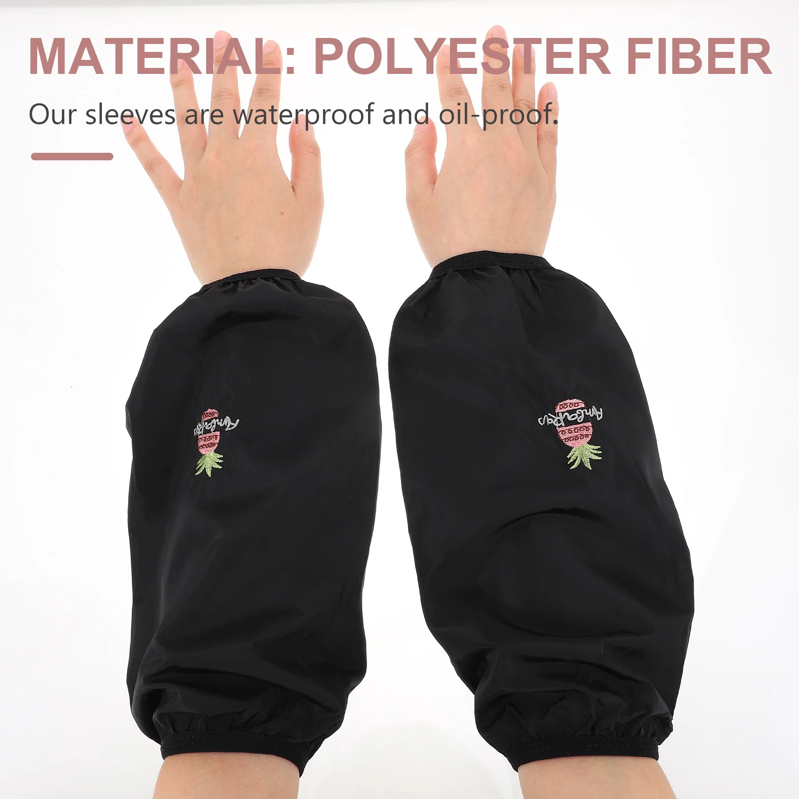 2 Pairs Sleeve Durable Waterproof Sleeves Household Oil-proof Protector General Hotel Polyester Anti-oil Men and Women