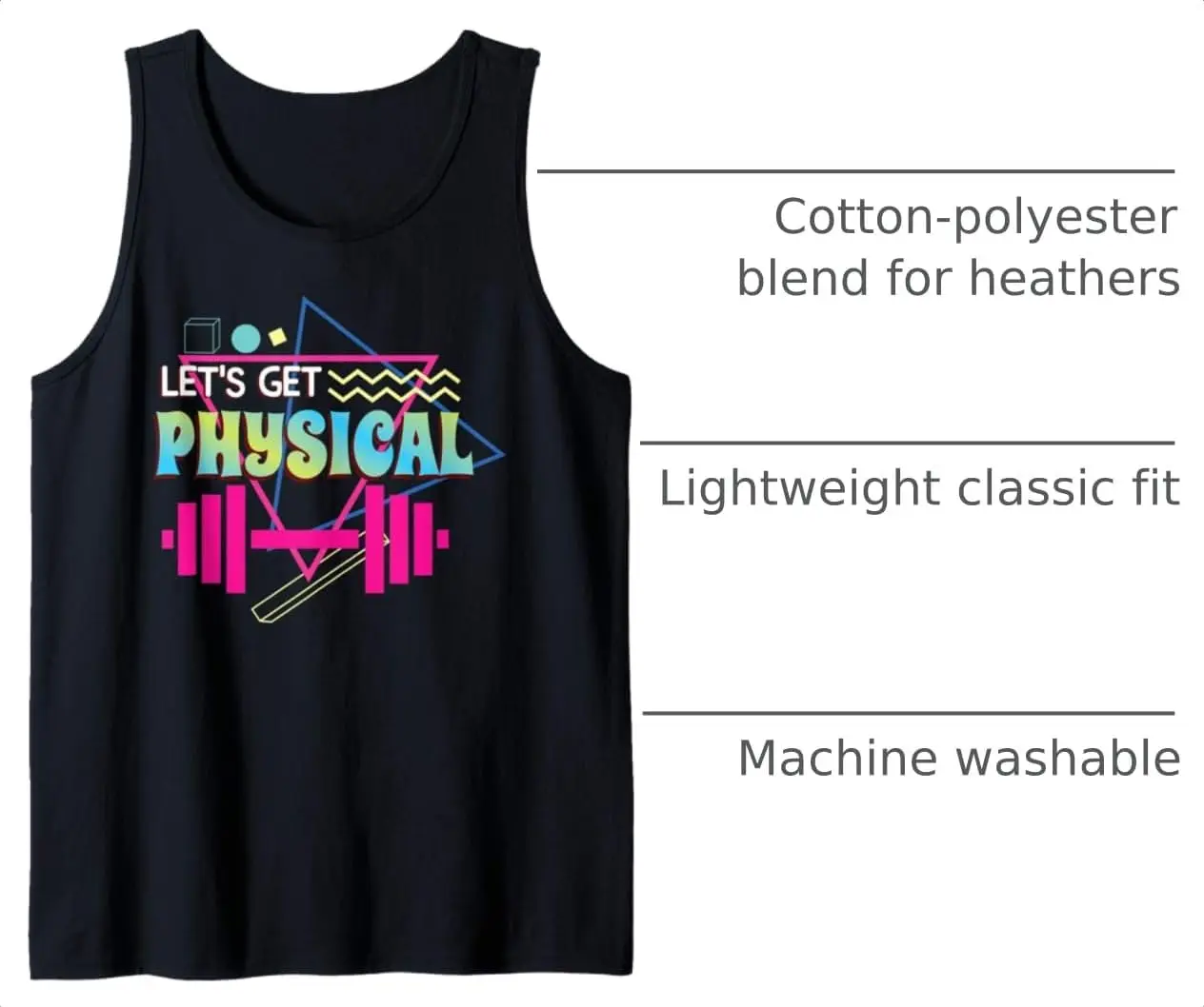 Lets get Physical | Totally Rad 90s Style Workout Gym Retro Tank Top
