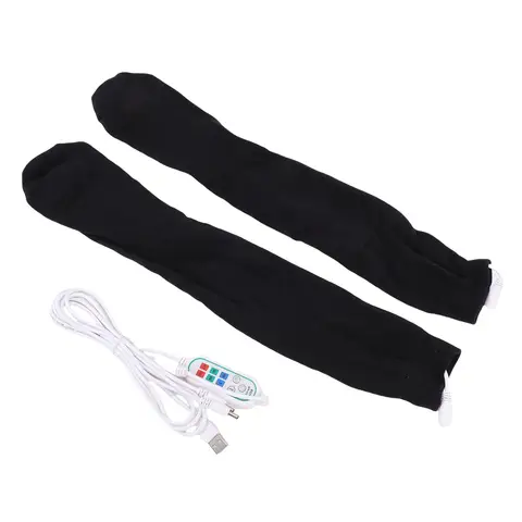 Heated Socks Intelligent Temperature Control 3 Heat Settings Washable Reusable USB Charging Electric Heated Socks for Winter