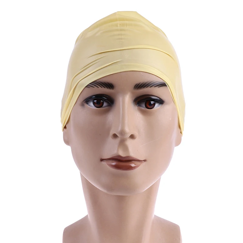 Fake Latex Flesh Skin Unisex Bald Head Wig Cap Rubber Skinhead Costume Prank