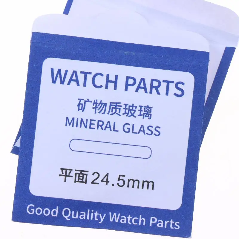 2Pcs Flat Mineral Watch Dial Glass 24 to 38mm Durable Replacement Lens for DIY Watch Repair Projects