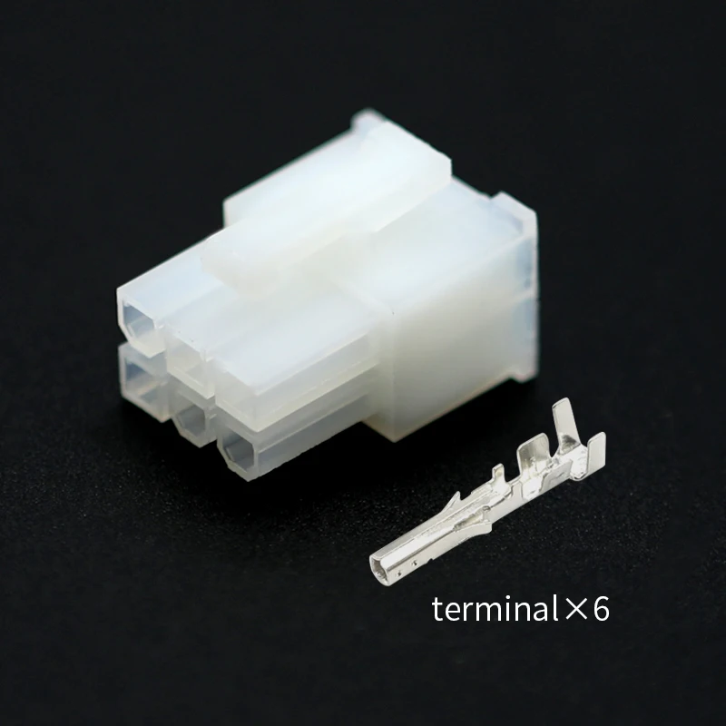 5557-6R Molse type 2-16 hole air socket plug, plastic shell connector, 6-hole female automotive connector