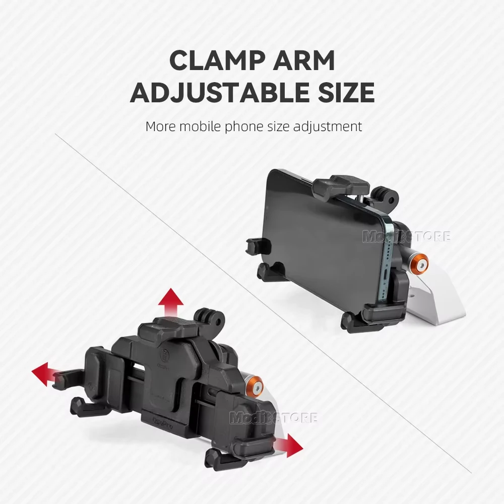 2024 ل 790 890 مغامرة ADV R الهاتف المحمول لتحديد المواقع والملاحة جبل قوس دراجة نارية المقود بار تمديد حامل حامل #5