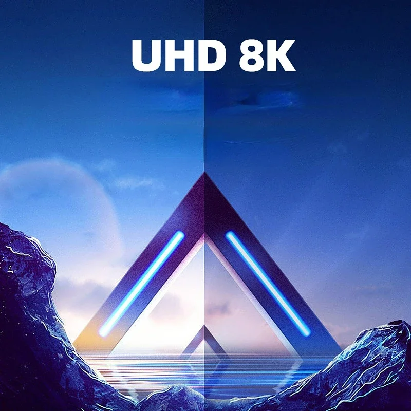 UHD 8K 60Hz HDTV V2.1 Adapter 180 Degree down Angle Mini/Micro HD Male To HDMI-Compatible Female Adapter Connector