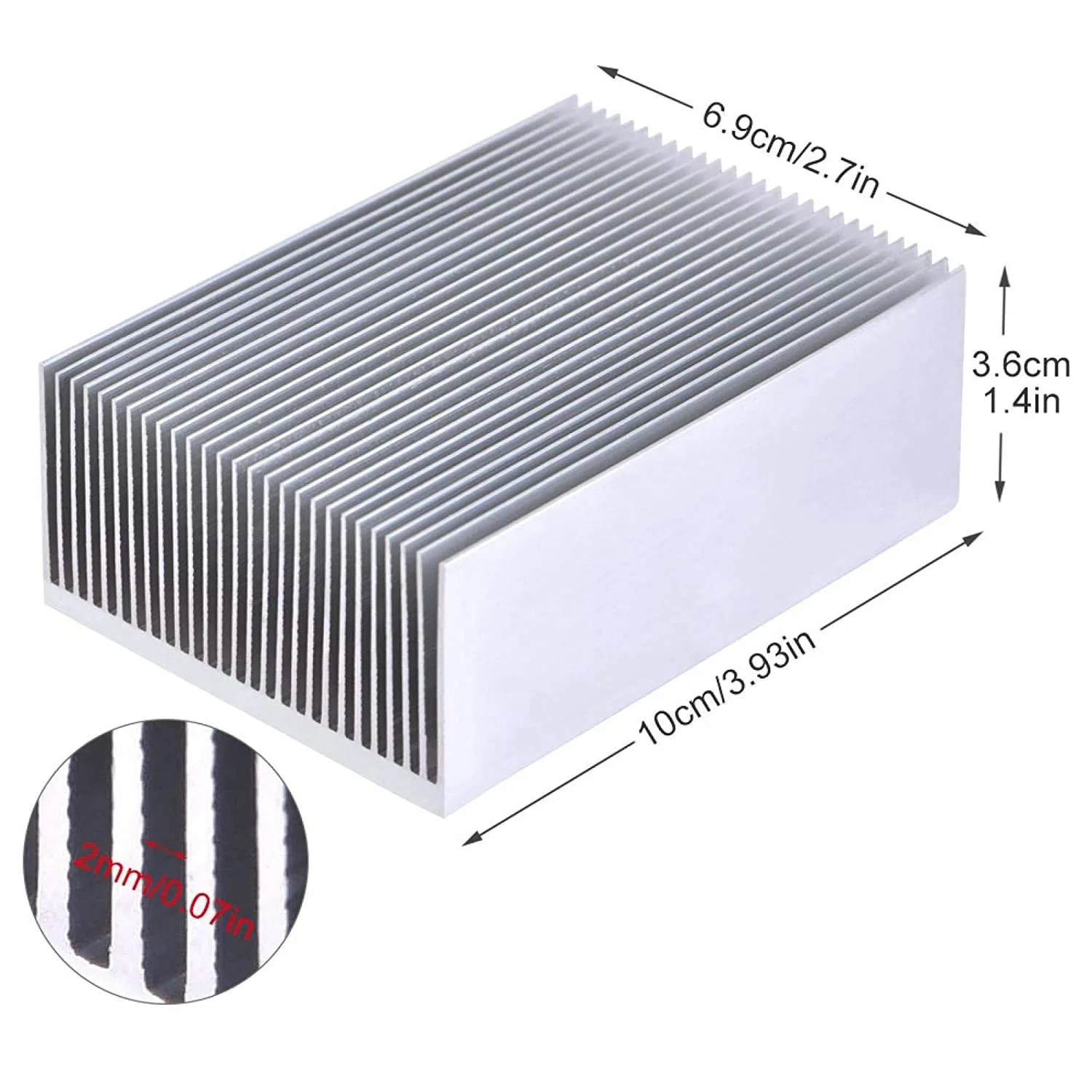

New Radiator Electrical Equipment For LED Heat Sink Heatsink Large Light Weight Aluminum Amp Transistor Reliable