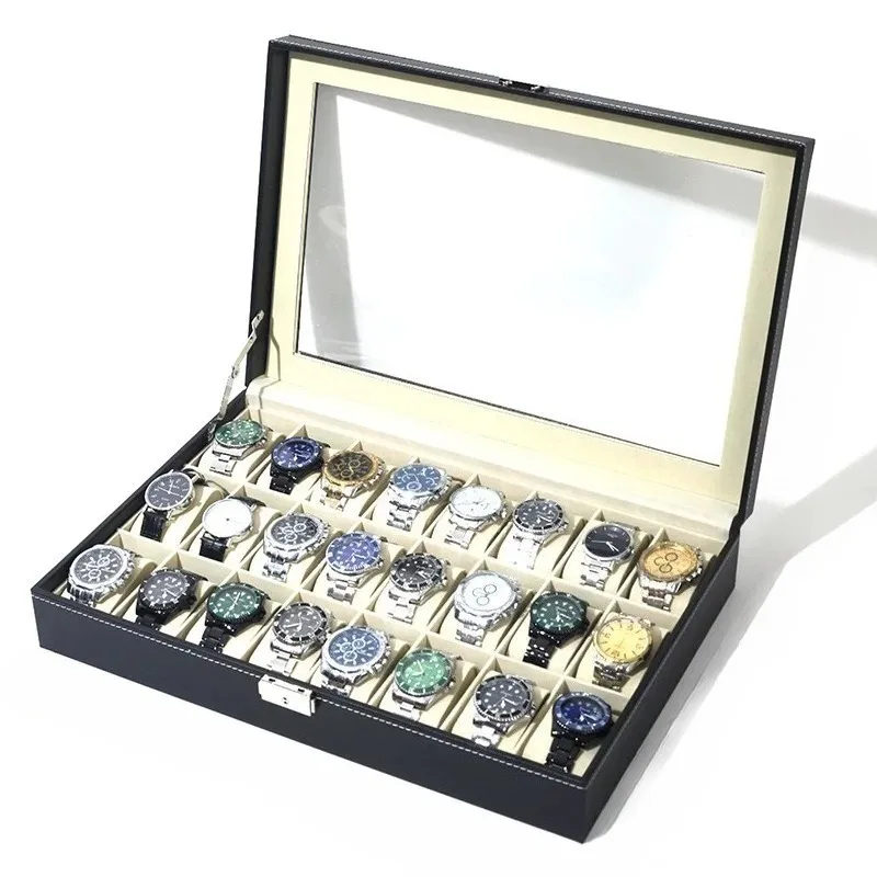 Minimalist Watch Boxes Large Capacity Multipurpose Portable Watch Box Modern Luxury Watches Storage Case Home Watches Cases