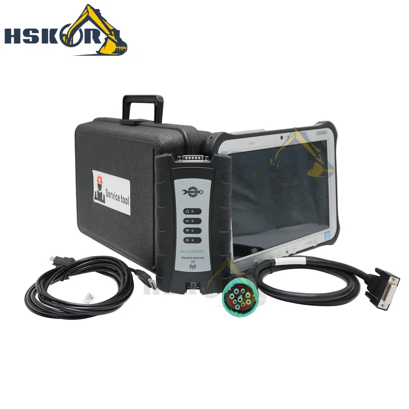 EDL V2 V3 Service Advisor Diagnostic Scanner Kit For John Deere Electronic Data Link Diagnostic Tool 9239-107v3 1-800-639-6774