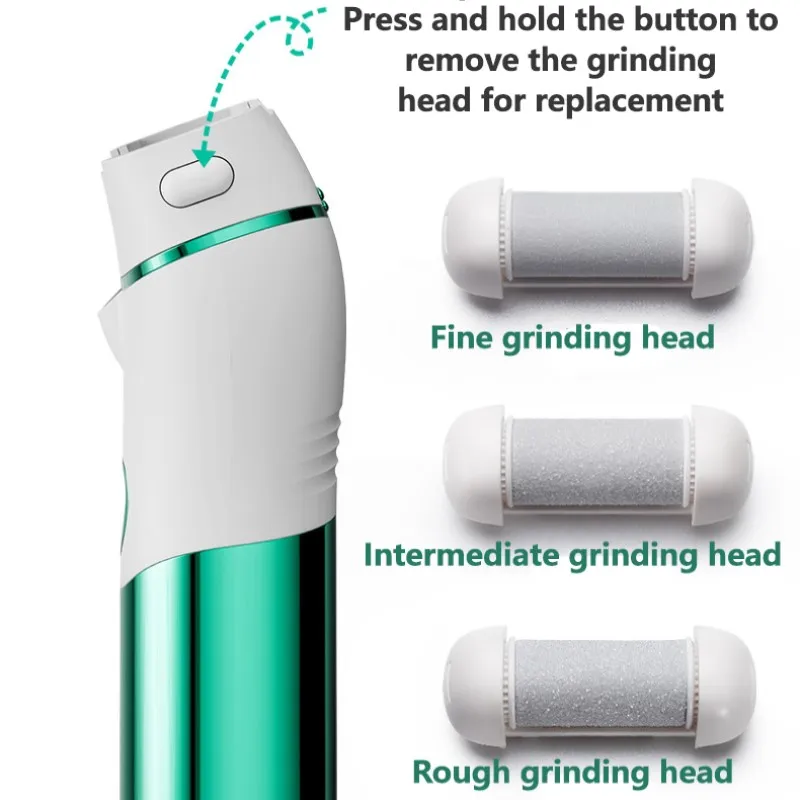 Épurateur électrique de pieds et de peau morte sous vide, outils de pédicure professionnels en verre Nano de haute qualité, éliminateur de callosités rechargeables