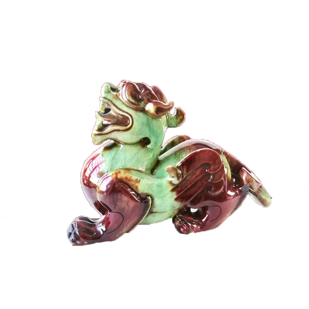 

Chinese jade statue brave army collection art animal carving decorative decoration