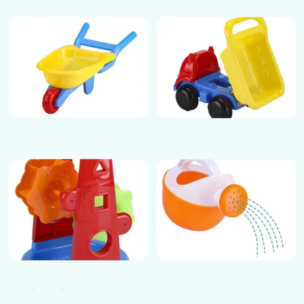 Baby Children Beach Sand Castle Sandbox Bucket Shovel Toddlers Playa Summer Toys Accessories Games Set For Kids Girls Boys Bag