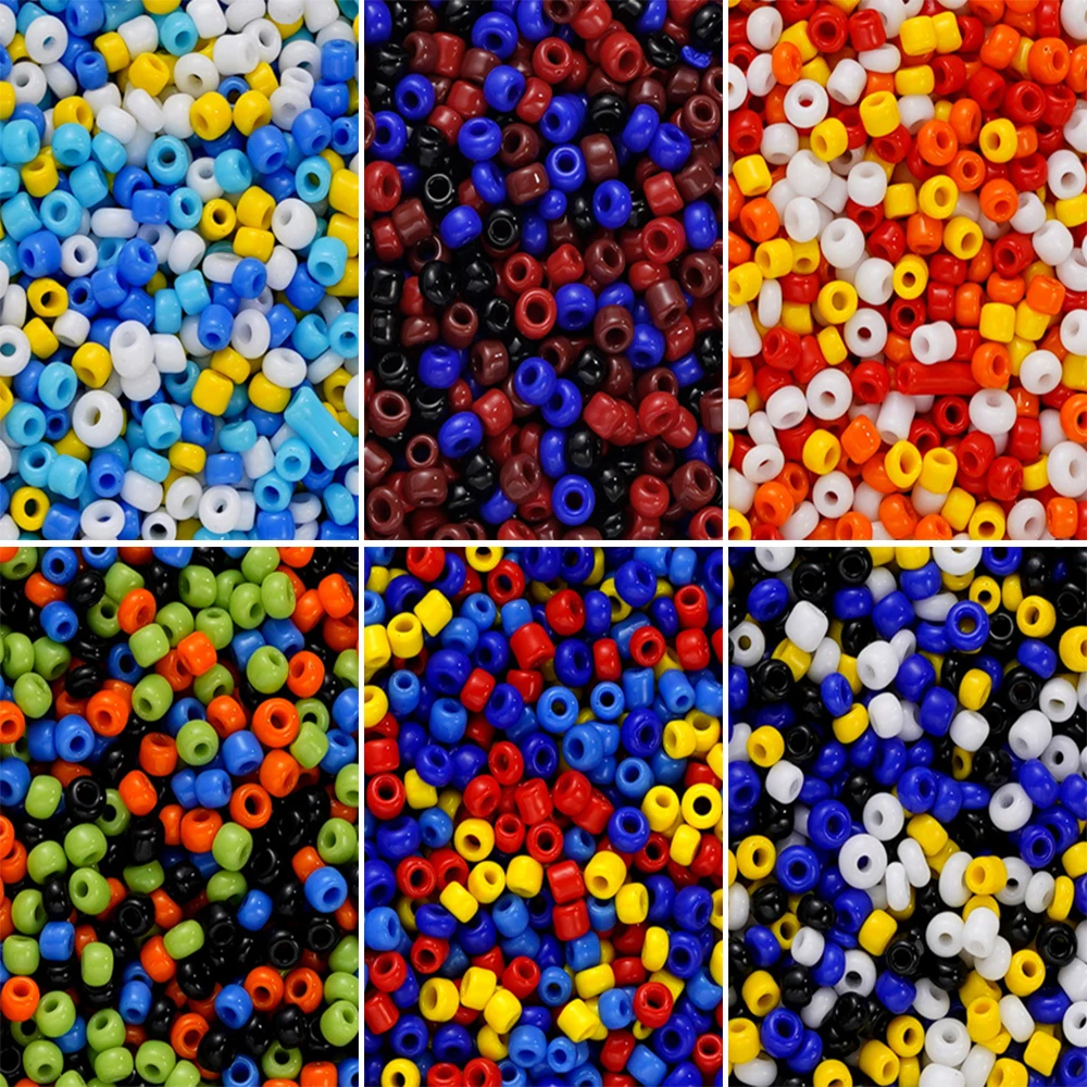 

10g/Lot 2mm Mixed Glass Seed Beads Charm Colorful Bead for DIY Spacer Loose Bracelet Necklace Earring Jewelry Making Accessories