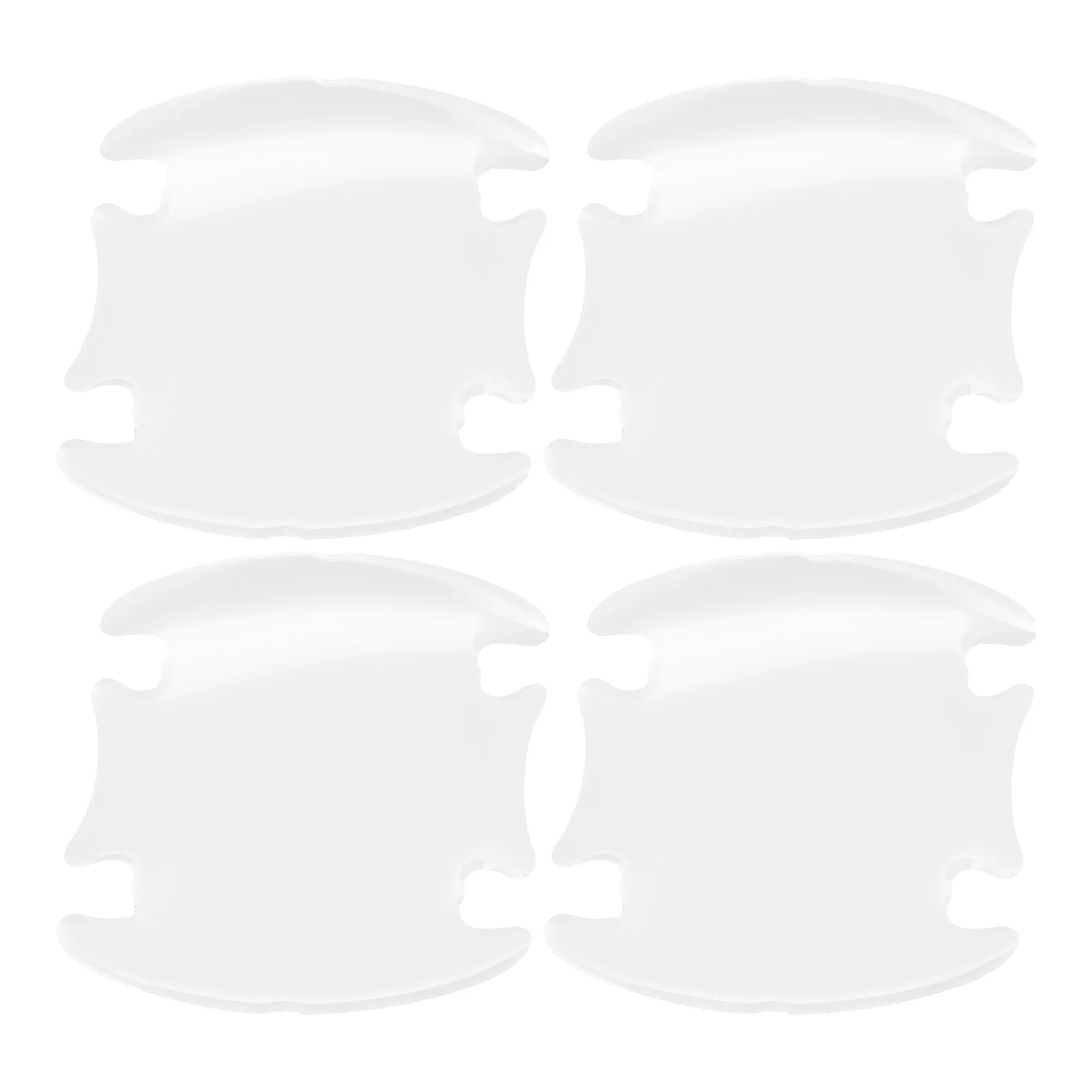 

4 шт., наклейка на дверную чашу, прозрачная защита от царапин, защита ручки автомобиля, универсальная, подходит для всех транспортных средств, защитная пленка