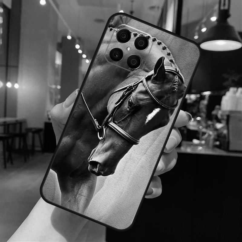 Cavalo caso de telefone para huawei p30 p20 p40 lite p50 pro p inteligente 2019 nova 5t honra 50 x8 x9 capa