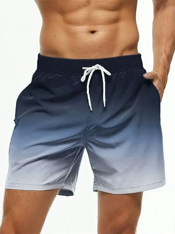 

Loose Fit 3D Printed Sports Shorts for Men Comfortable Elastic Waist Polyester Fiber All Season Casual Wear XJGOOD Brand
