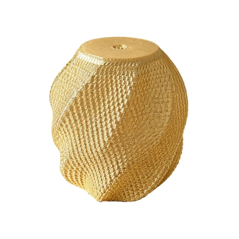 Exquisite 3D Printed Lampshade Layered Wave Texture Design Semi-transparent Desk Lamp Lampshade Decorative Soft Light