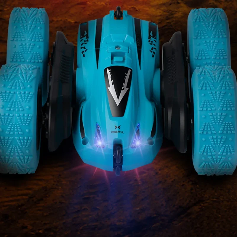 4WD 2.4G Radio Remote Control Car Stunt Cars Double Side RC Cars 360° Reversal Vehicle Model Tumbling Children Boy Toy