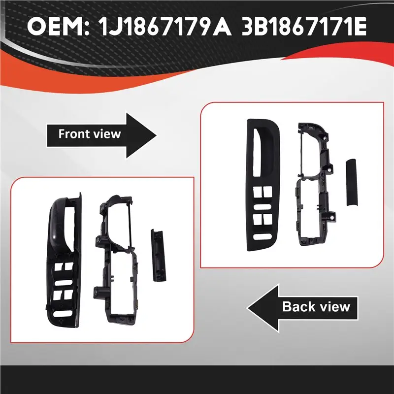 A60E-For Golf, Passat Jetta, Bora Compatible 1Set Switch Panel Assembly 1J1867179A 3B1867171E