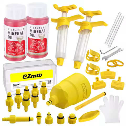 Brake Bleed Kit for Shimano Hydraulic Brakes, Brake Fluid Change Hydraulic Kits, Including 1-3Pcs 60ml Brake Fluid Mineral Oil