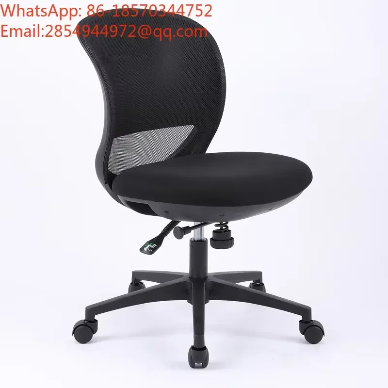 Armless Computer Chair Modern Rotating Lift Seat Ergonomic Office Chair Comfortable Home Desk Swivel Stool Adjustable Height