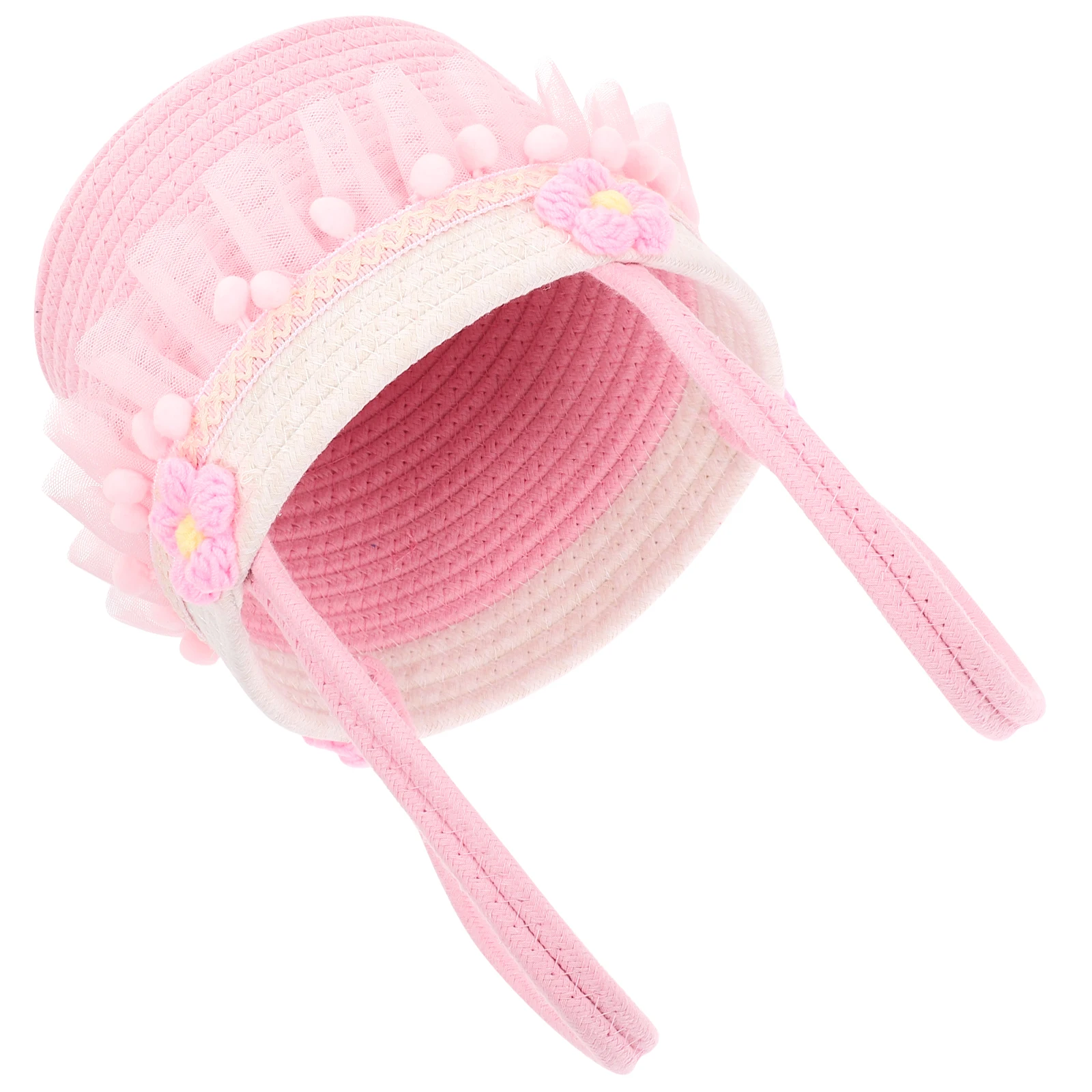 

Woven Fruit Storage Basket Baskets Flower Hand Girl for Wedding Outdoor