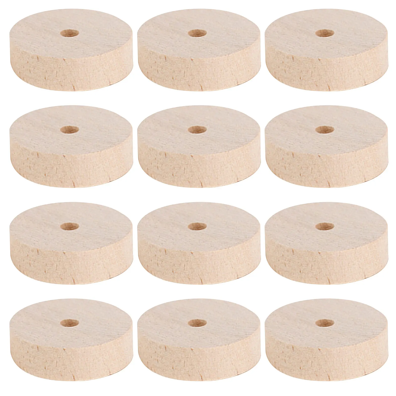 

20Pcs Wooden Wheels Craft Supplies Mini Unfinished Natural Wood Discs for DIY Painting Decor Home Desk Decoration Kids Art