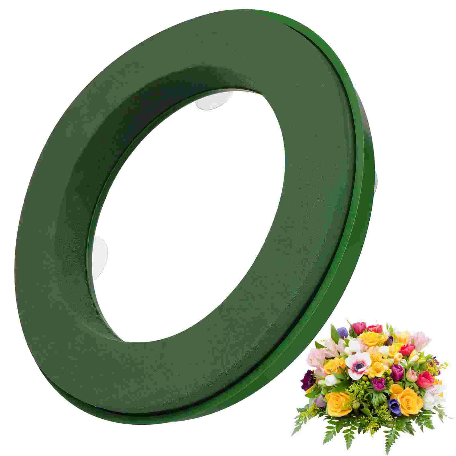 

Suction Cup Flower Tray Foam Circles Ring Garland Wreath Florist Greenery Cleaning Sponges Mud Block Rings Form Decorate