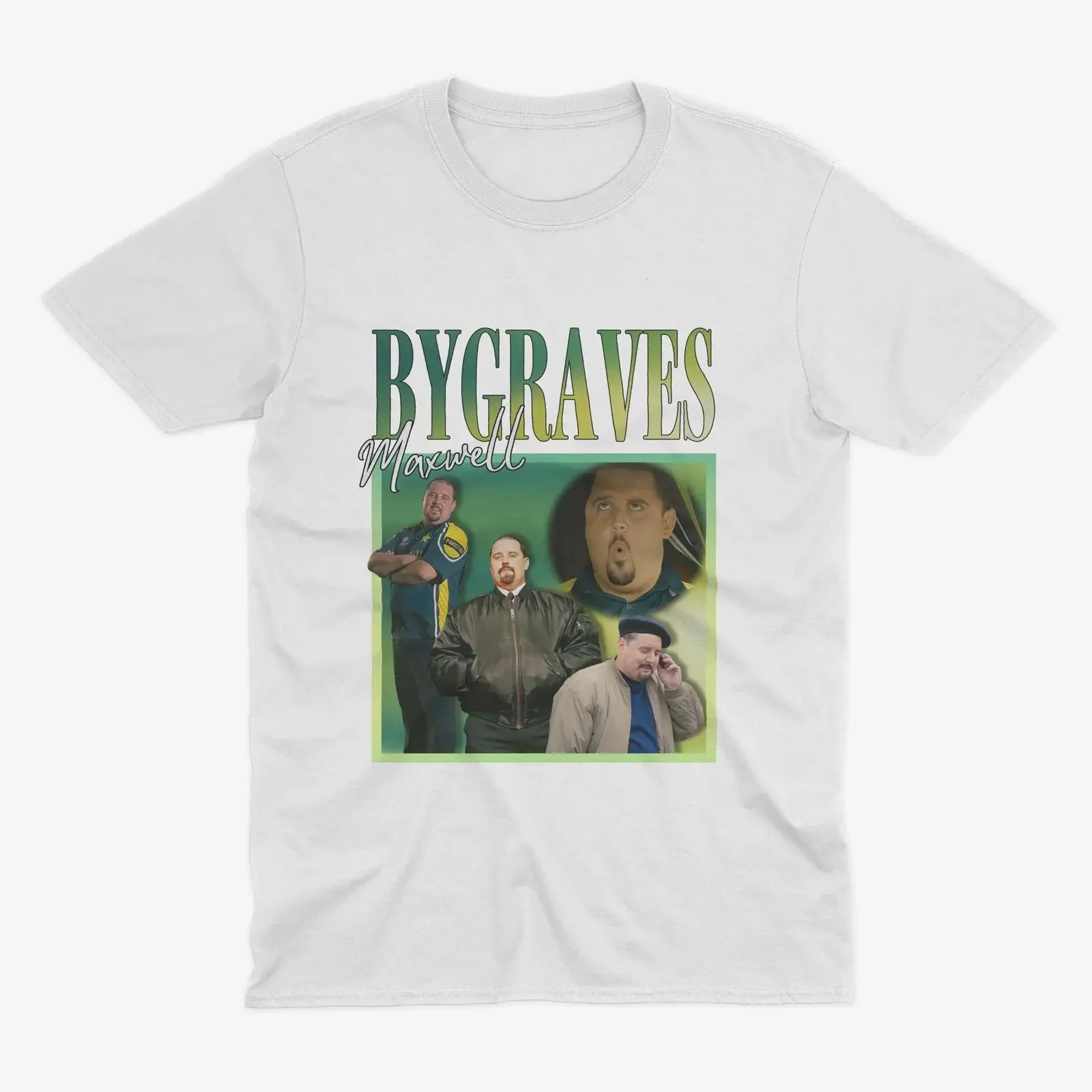 Maxwell Bygraves T Shirt Phoenix Nights Peter Kay TV Show vintage Washed Casual streetwear Comfortable Slightly fashion Stylish