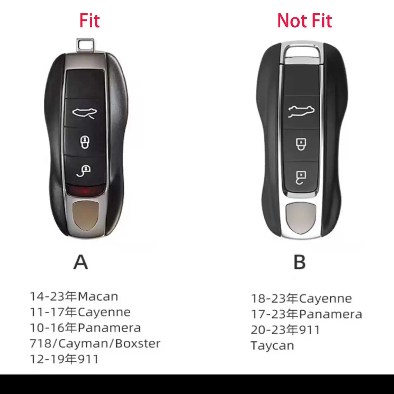 Pink Pig Style Remote Key Cover Case Replace Fit For Porsche Cayenne Panamera Cayman Macan Boxster 971 718 911