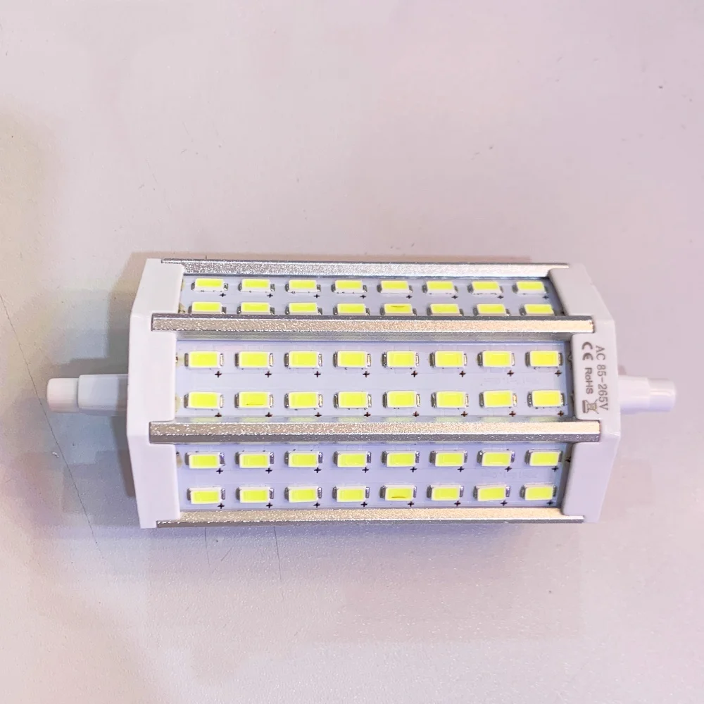 R7S 12W 48 LEDs 5730 SMD Energy Saving Light Bulb Lamp 118mm White 85-265V Replace Halogen Floodlight