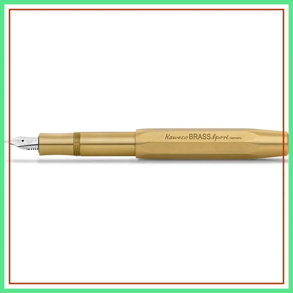

Brass Fountain Pen B Nib, Luxury Writing Instrument, Fine Point, Gift for Writers
