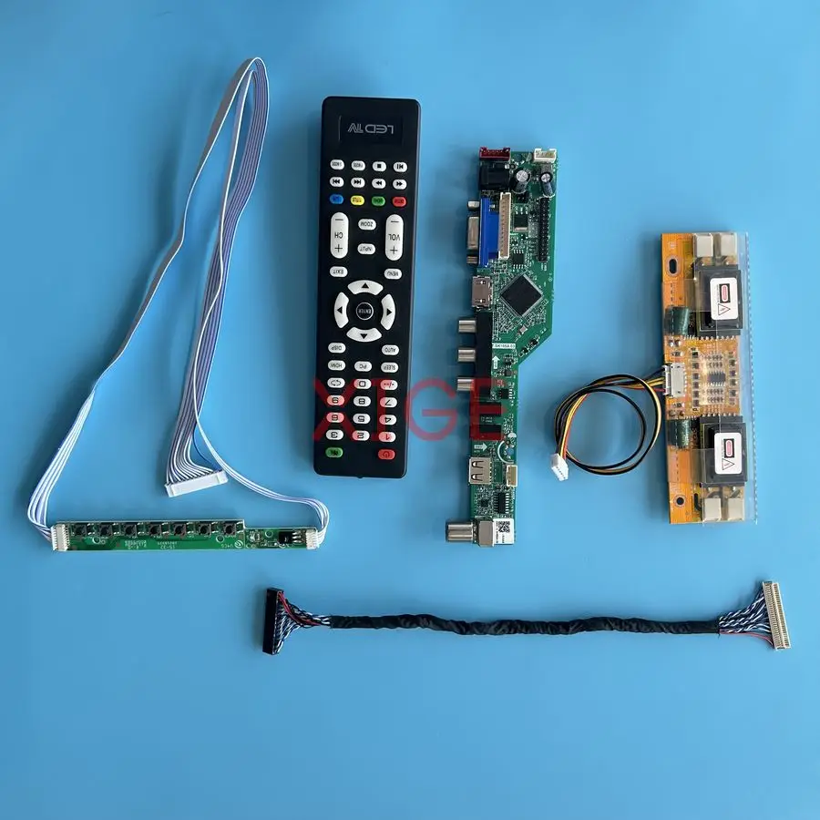 

For CLAA170EA07 TD170WGC LTD170LL1SG CLAA170ES01 Matrix Drive Board DIY Kit LVDS-30Pin 1280x1024 HDMI+VGA+AV+USB 1280*1024 4CCFL